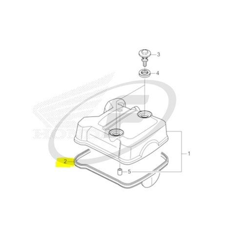 HONDA CB 125 F 23-25 KÜLBÜTÖR KAPAK ORİNGİ CONTASI ORJ. 12391-K0N-D01