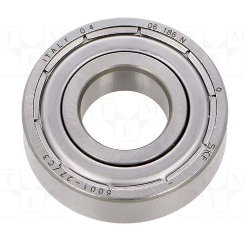 SKF 6001-2Z/C3 Çift Metal Kapaklı Rulman Yüksek Devir