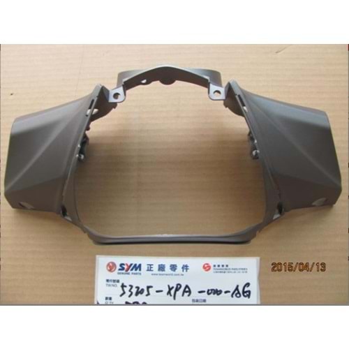 SYM SYMPHONY 125-200 GİDON DİREKSİYON ÖN PANEL MAT GRİ 53205-XPA-000-AG