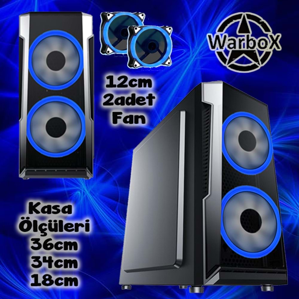 WarboX BULLDOG Xeon X5650 16gb 256gb SSD 250gb HDD R7 240-4gb E.kartı 22
