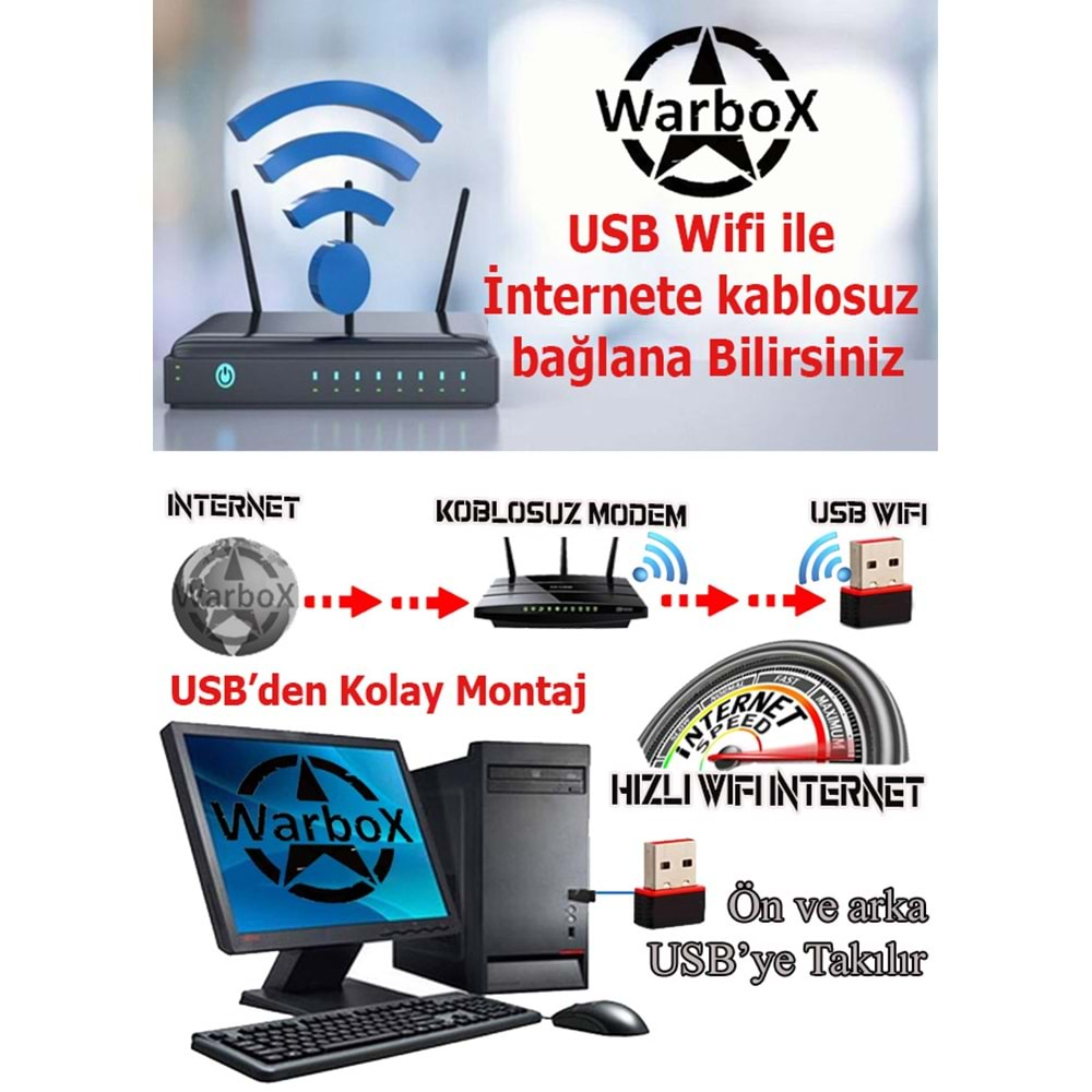 Warbox Vega Mix i3 4160 8GB Ram 128gb SSD+120gb Hdd R7 240-4GB E.Kartı Oyuncu Bilgisayarı