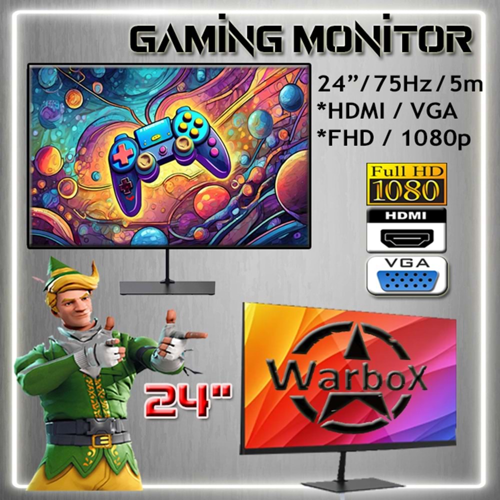 WarboX ALPAGUT Ryzen5 3.60ghz İşlemci 16gb Ddr4 Ram 240gb Ssd R7 240 Ddr5 E.Kartı 24