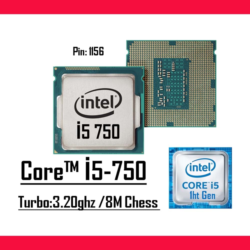 Intel® Core™ i5-750 Processor 8M Cache, 2.66 GHz