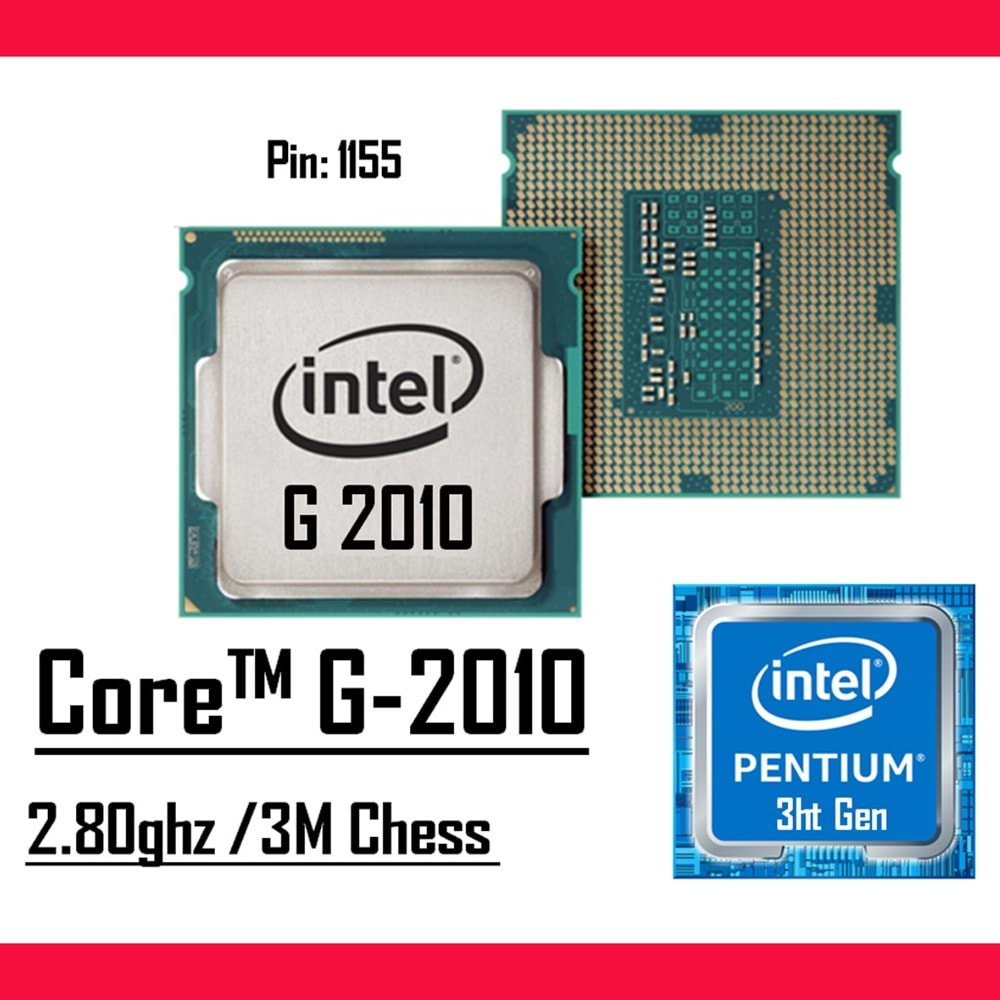 İntel Pentium G2000 2.80 GHz 3 MB LGA 1155