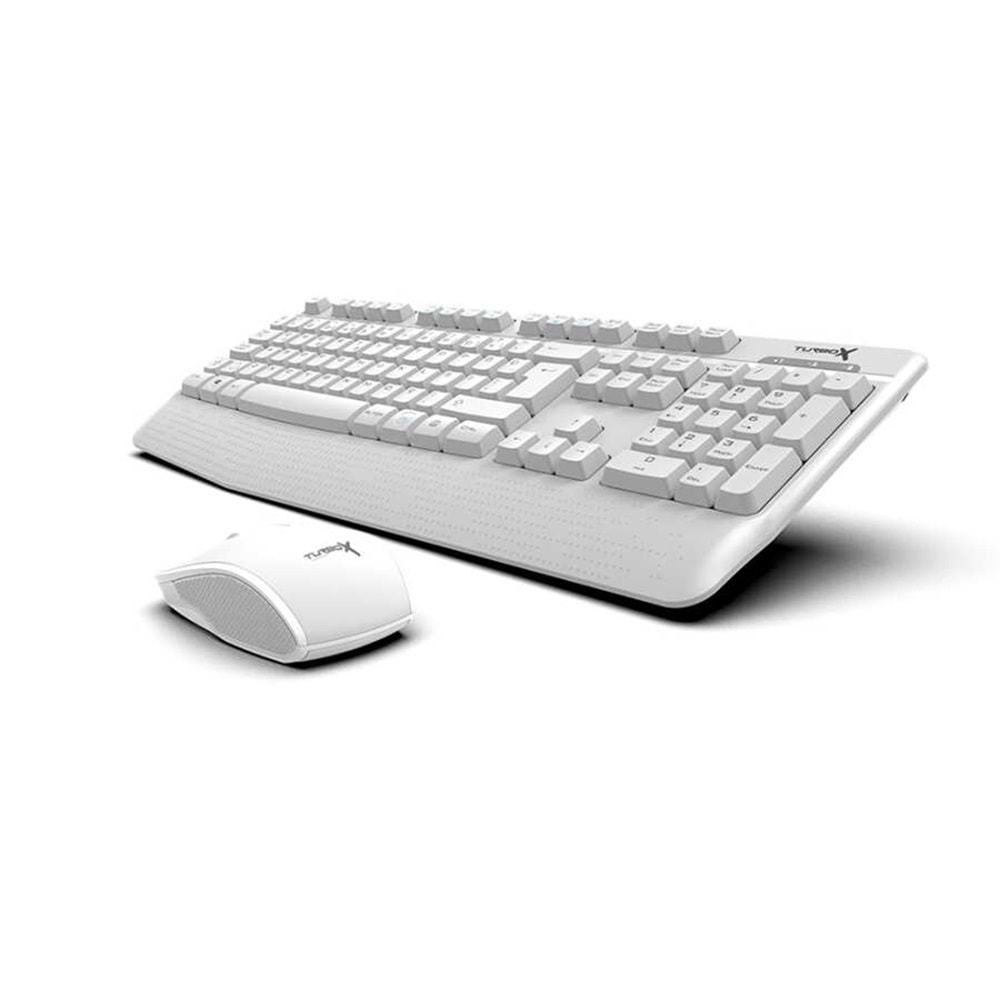 TURBOX WORKEYS OFFİCE USB Kablosuz 2.4ghz Multimedia Standart Q Klavye Mouse Black