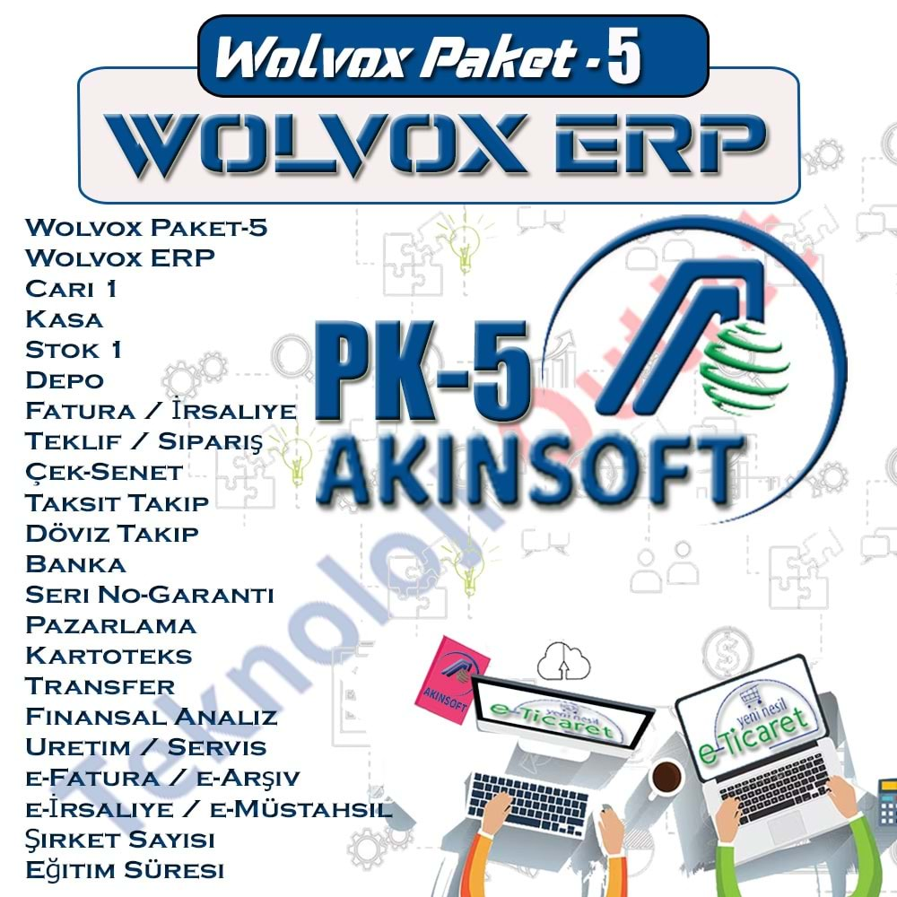 AkınSoft Wolvox ERP/ Wolvox Paket-5