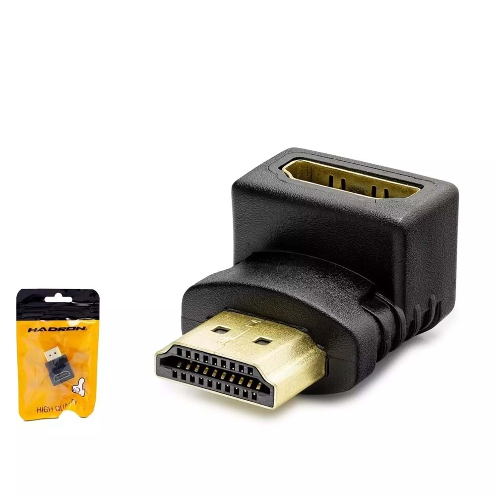 Hadron HDX1258 Adaptör HDMI M/F L tip