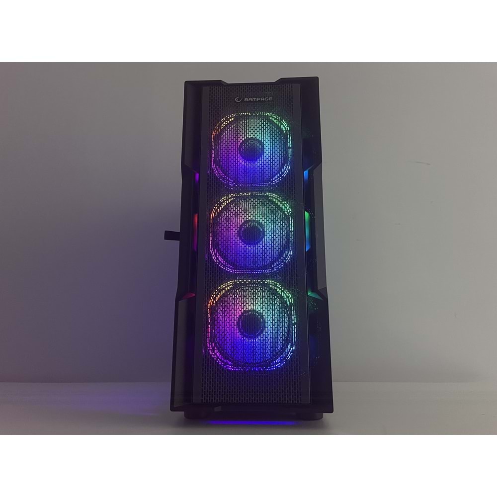 Rampage Infinity XEON E5 2670+XEON E5 2670 128Gb Ram 512M2 SSD RX 580 E.Kartı 600W Power Supply