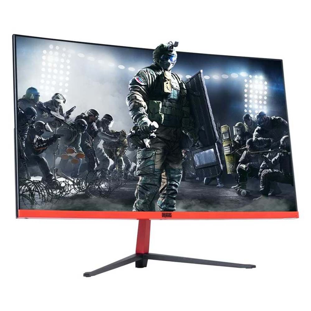 Turbox-23.6FHD 1ms 165Hz Hdmi Dp 1920x1080 23.6 inç Curved Monitör R3000 Multimedia Hoparlör