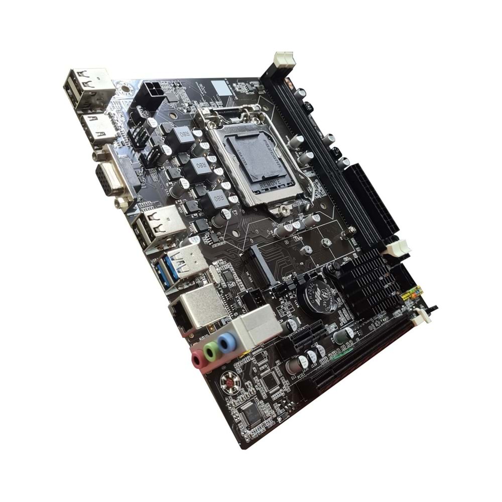 Turbox B75(H61) Sata,M2 Ddr3 1600MHz Usb 3.0 Vga Hdmi Ses G.Lan