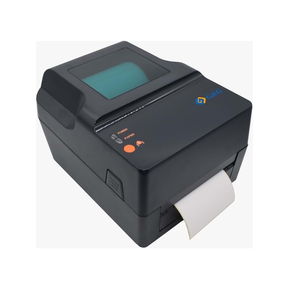 G&G GG-TD1200C Barkod Etiket Yazıcısı Usb+Lan+Seri+LPT ( Doğrudan Temal + Termal Aktarım+Ribonsuz+Ribonlu)