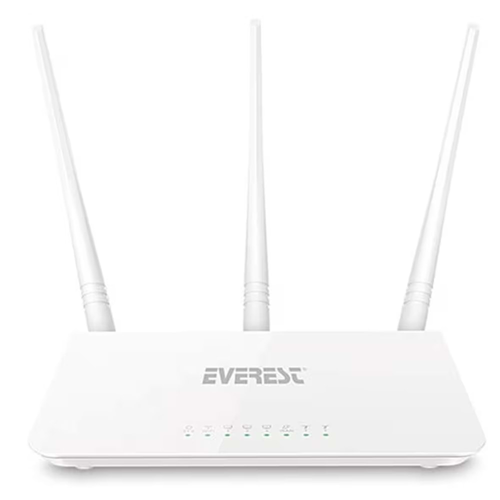 Everest EWR-F303 300Mbps 2.4GHz 3x 5dBi Anten 1x WAN 3x LAN Repeater+AP+WISP Destekli Wireless Router