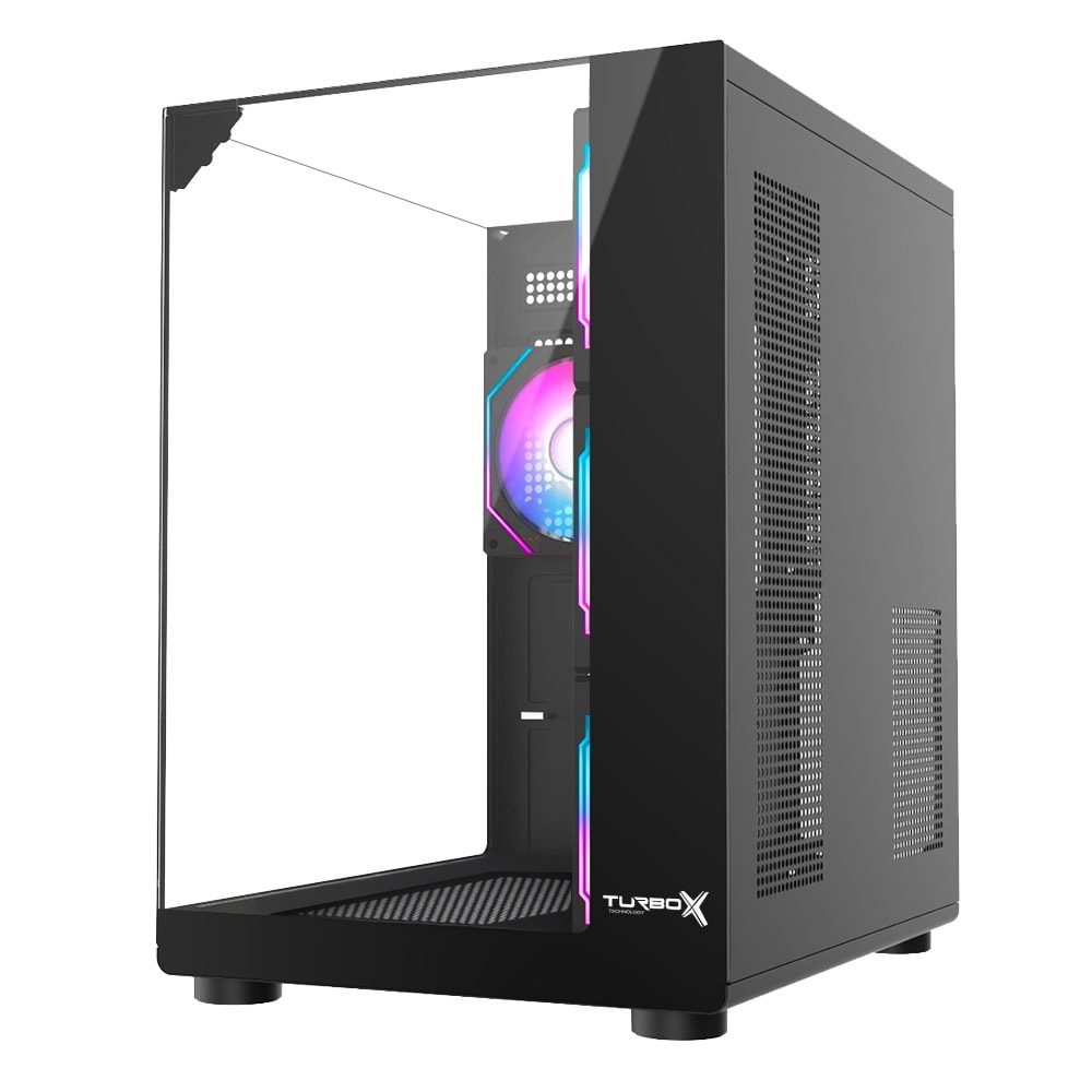 Turbox Teras Akvaryum Cam Tasarım 4XARGB Fan 500W PSU USB 3.0 ATX Oyuncu Bilgisayar Kasası