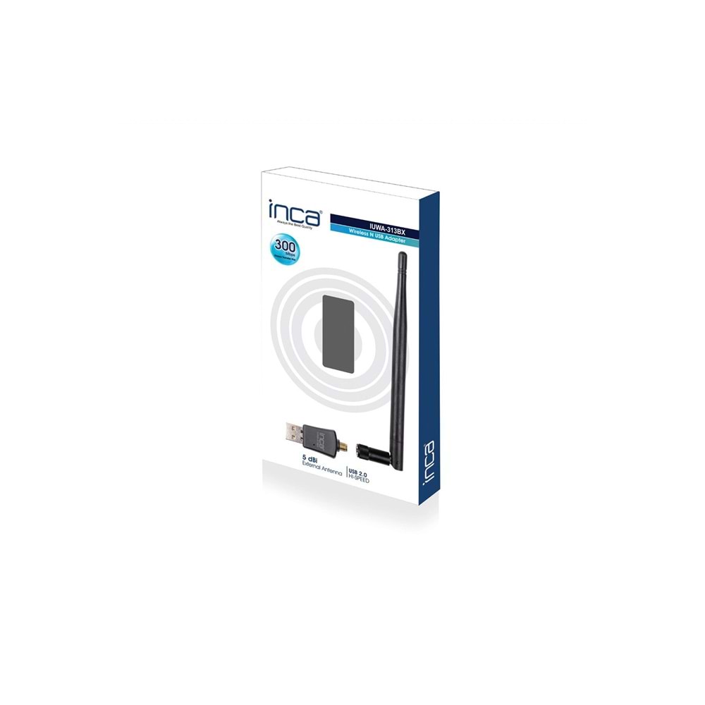 Inca Iuwa-313Bx 300 Mbps 11N Harici 5Dpi Anten Wireless Adaptör 1 Km Menzilli