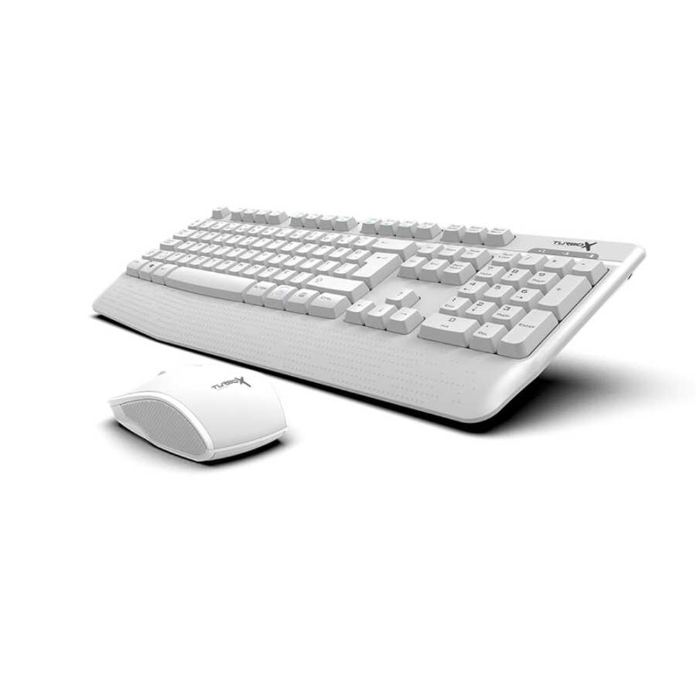 Turbox Workeys Office USB Kablosuz 2.4ghz Beyaz Multimedya Standart Q Kablosuz Klavye ve Mouse