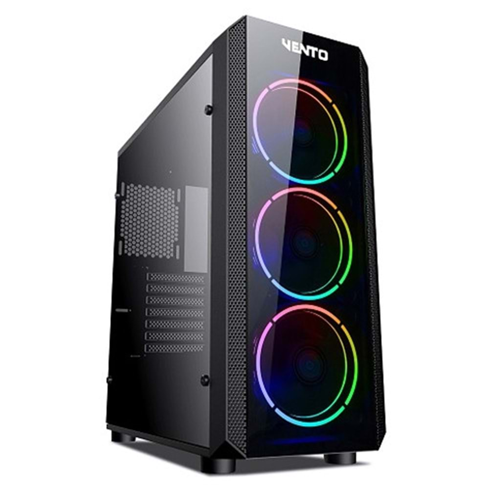 Vento VG04F No PSU USB 3.0 Temperli ATX Mid-Tower Gaming Kasa