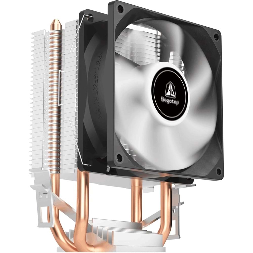 Segotep Wind Clear T2 80mm Intel 1700P AMD Uyumlu ARGB Işıklı Hava Soğutucu Fan