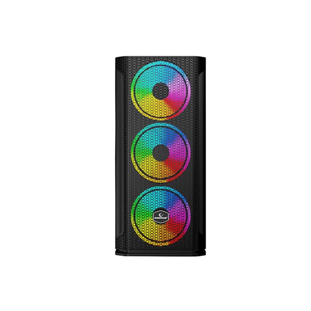 Rampage TRAPPER Temper Camlı Siyah 3*14cm + 1*12cm ARGB Fanlı Gaming Oyuncu Kasası