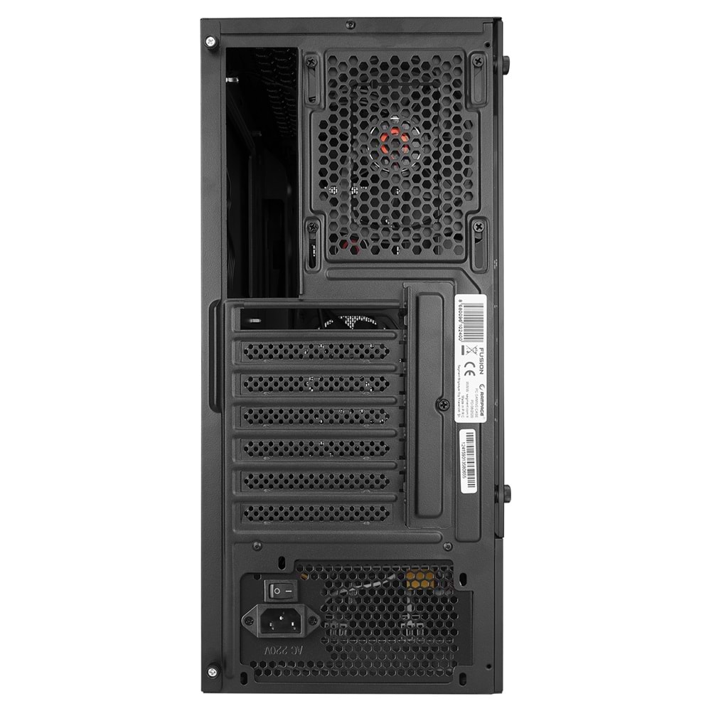 Rampage FUSION 4*12cm Rainbow Temperli Camlı ATX Mid-T Gaming Oyuncu Kasası