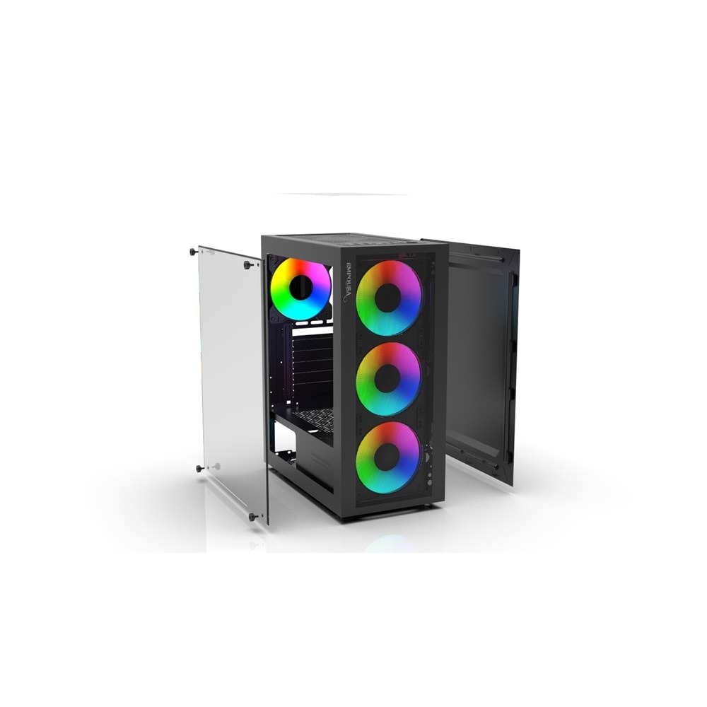 Empousa EMG-15XN 650w Usb 3.2 Argb Atx Mid Tower Siyah Kasa