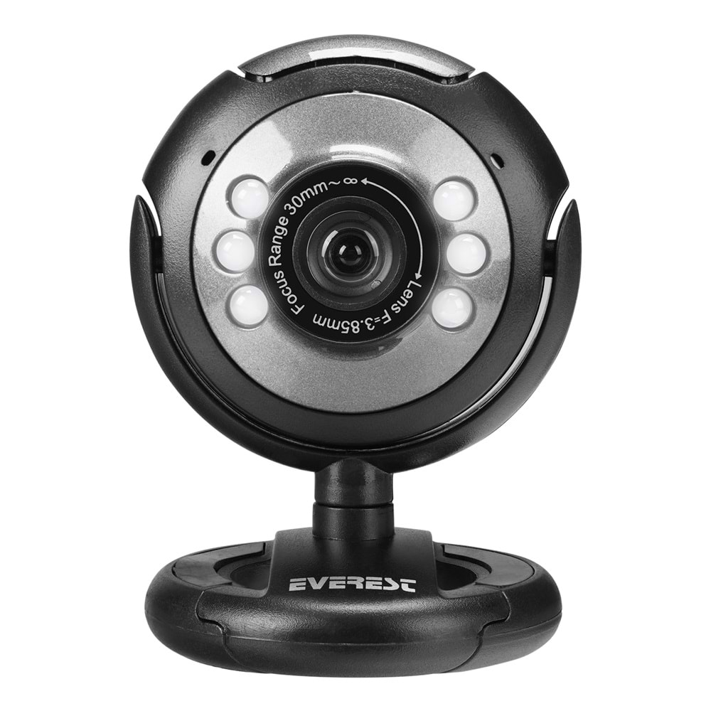 Everest SC-824 300K Usb Mikrofonlu Görüş Ledli Webcam Pc Kamera