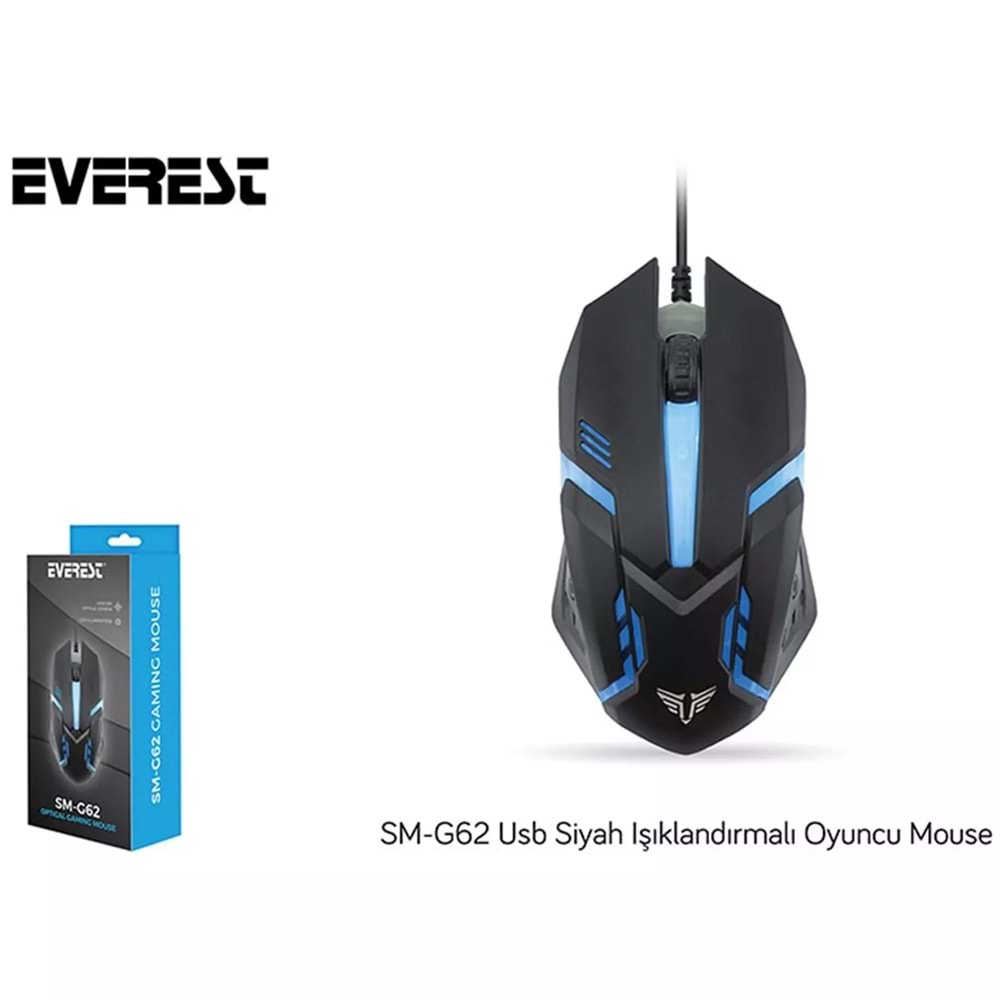 Everest SM-G62 Usb Kablolu Led Gaming Oyuncu Mouse