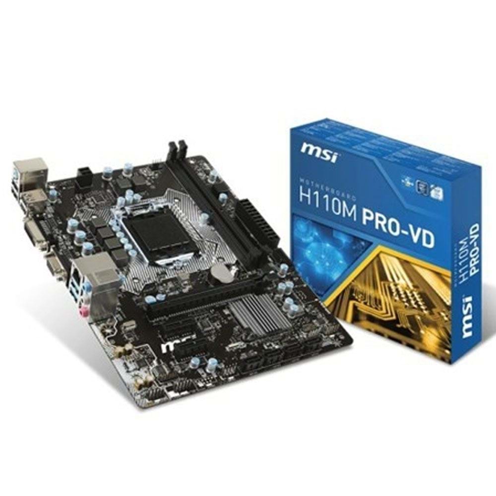 MSI H110M PRO-VD Intel H110 Soket 1151 DDR4 2133 Anakart