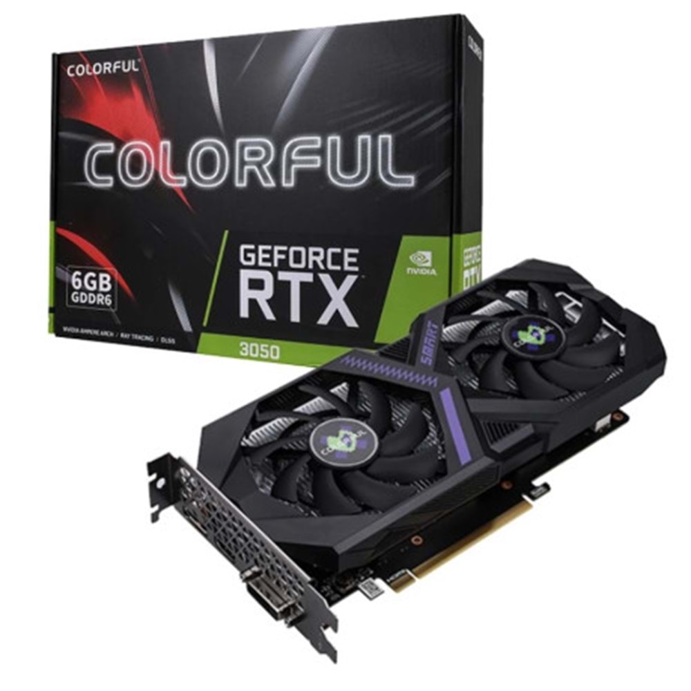 COLORFUL RTX 3050 6GB GDDR6 96Bit (6GB V4-V) Ekran Kartı