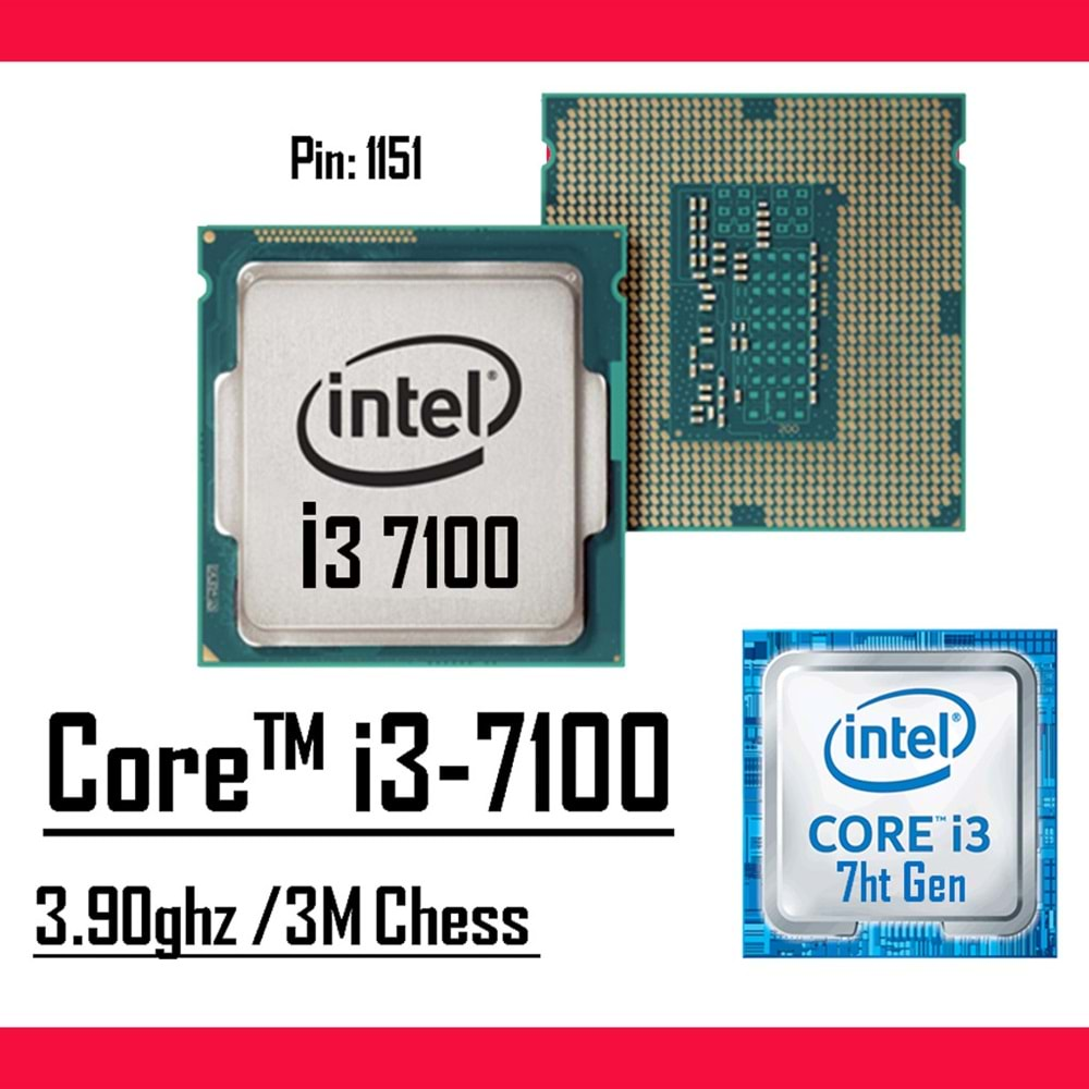 Intel® Core™ i3 7100 3M Cache 3.90 GHz LGA1151