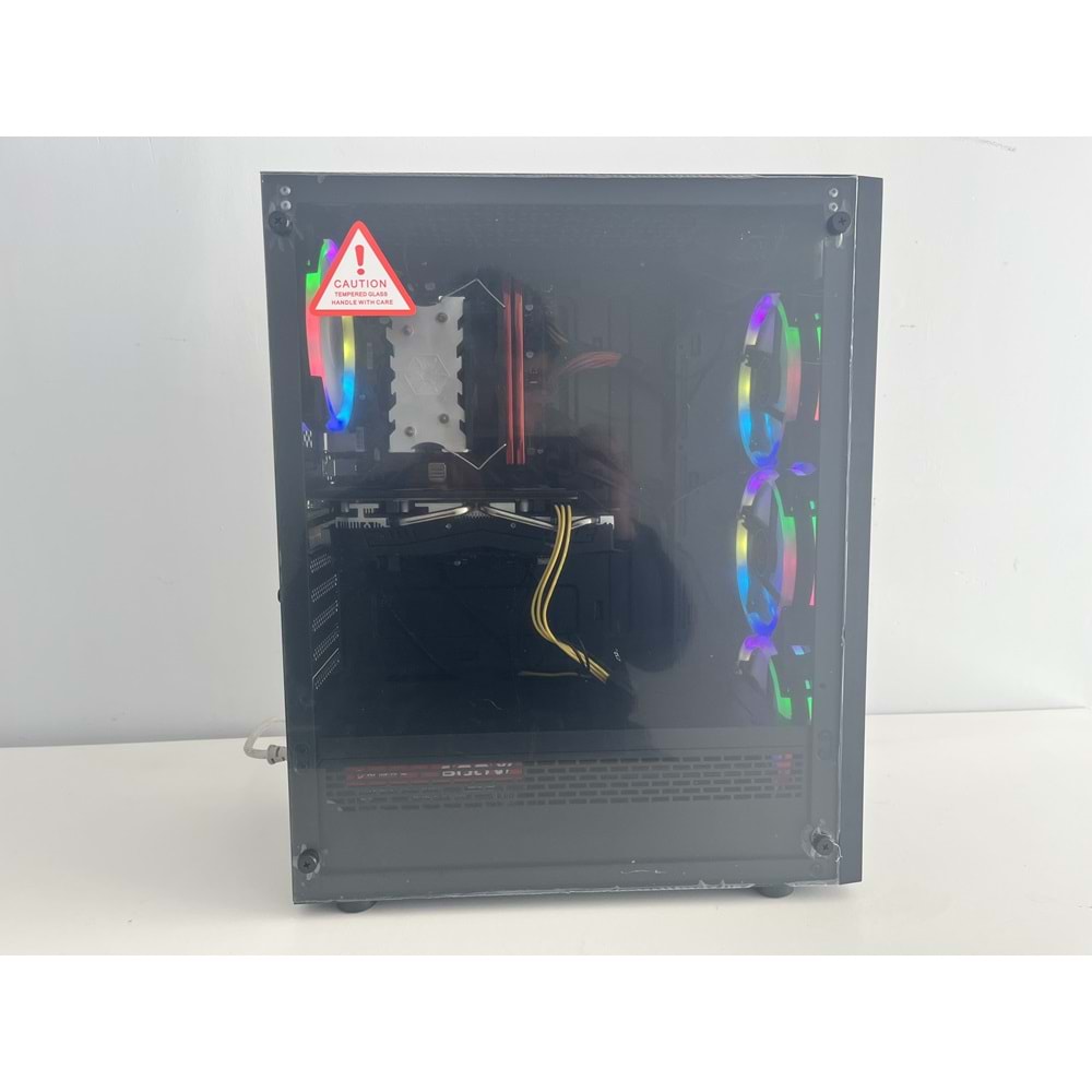 İntel İ5 9400f Turbo:4.80ghz 24Gb Ddr4 Ram 512Gb Ssd + 500Gb Hdd AMD RX 580 DDR5 8gb 256bit E.Kartı RGB Gaming Bilgisayar ( 2 Yıl Garanti )