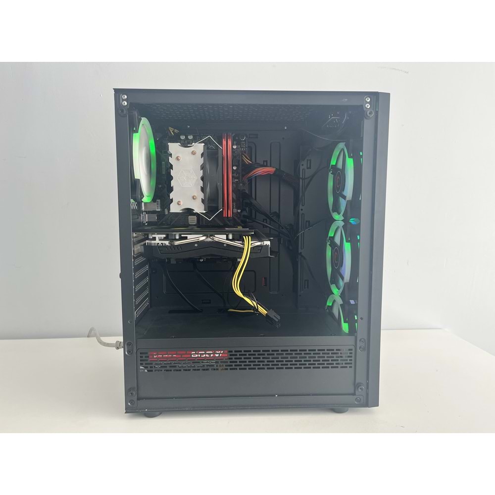 İntel İ5 9400f Turbo:4.80ghz 24Gb Ddr4 Ram 512Gb Ssd + 500Gb Hdd AMD RX 580 DDR5 8gb 256bit E.Kartı RGB Gaming Bilgisayar ( 2 Yıl Garanti )