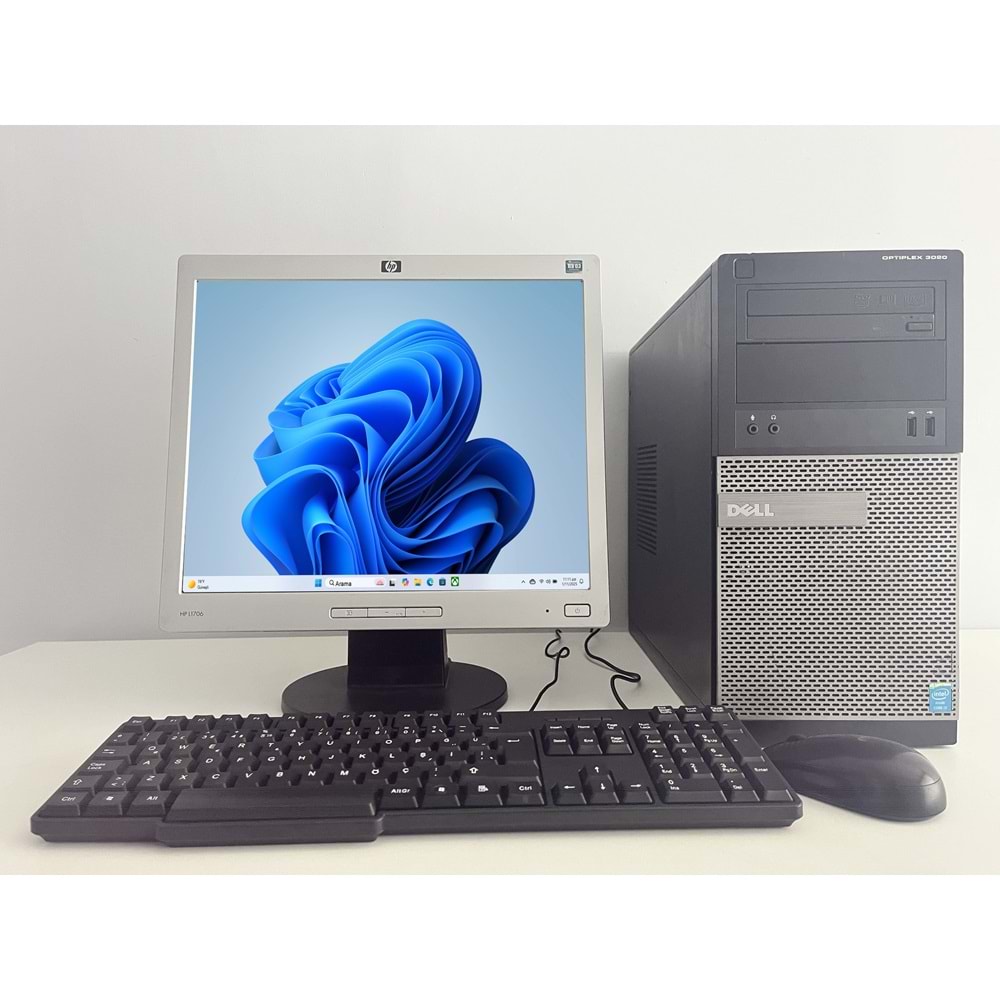Dell Optiplex 3020 Tower / i3-4150 3.50Ghz / 8Gb Ddr3 / 128Gb SSD+120Gb Hdd / 2. EL BİLGİSAYAR / Hp 17