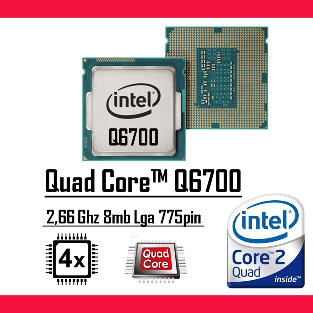 Intel® Core™2 Quad Q6700 2.66 Ghz 8mb Cache Lga 775p Masaüstü Bilgisayar İşlemci