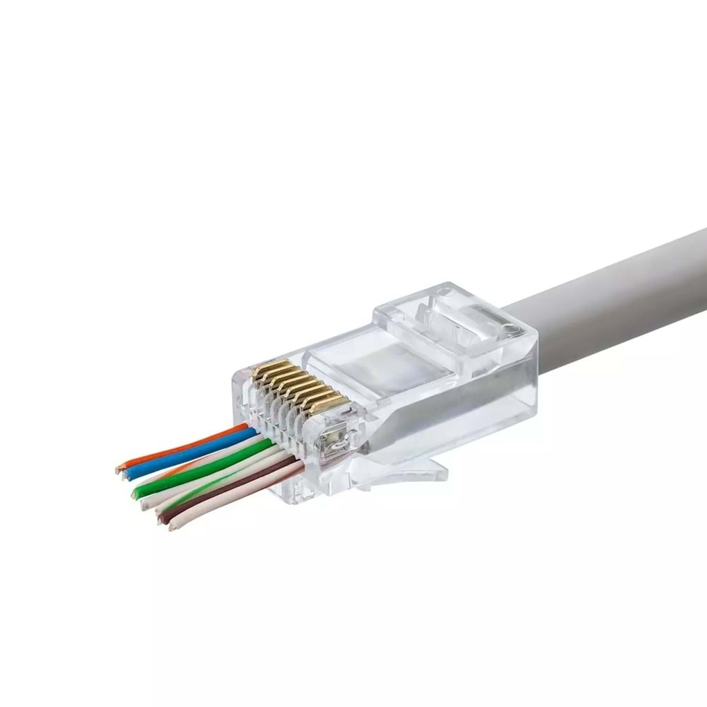 To CDNW71 CAT6 / CAT5 RJ45 Konnektör 10 Adet