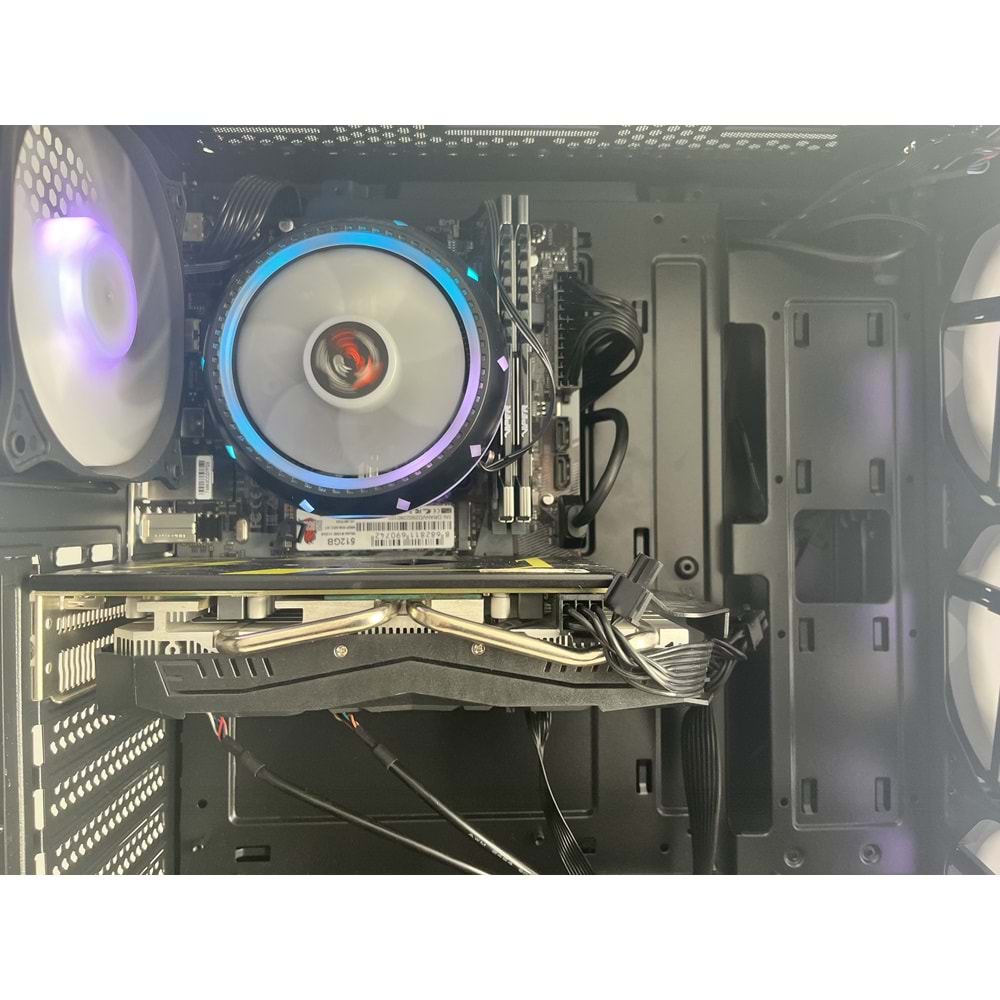 İntel İ3 12100f Turbo:4.30ghz 16Gb Ddr4 Ram 512Gb NVME Ssd AMD RX 580 DDR5 8gb 256bit E.Kartı Gigabyte H610 650W PSU RGB Gaming Bilgisayar ( 2 Yıl Garanti )