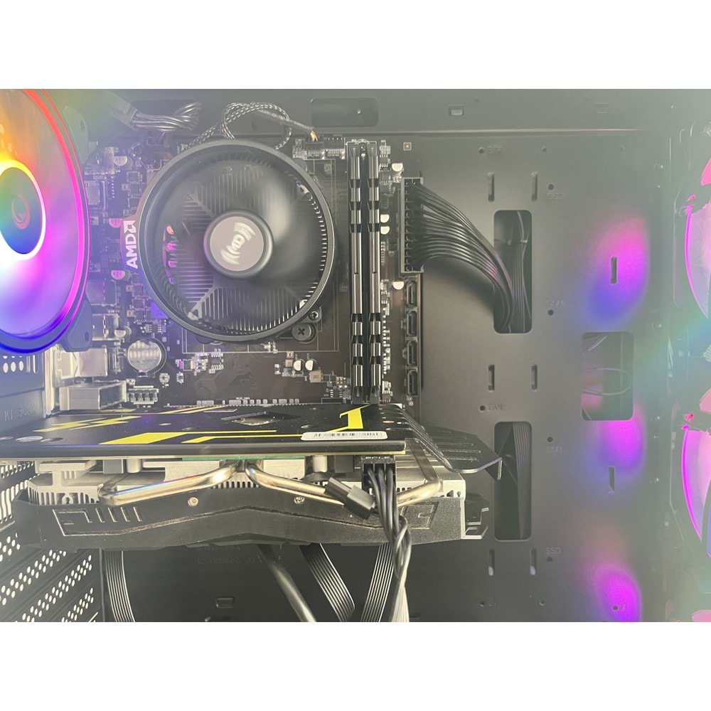 Ryzen 5 5500 Turbo:4,20ghz 16Gb Ddr4 Ram 512Gb NVME Ssd AMD RX 580 DDR5 8gb 256bit E.Kartı 600W PSU RGB Gaming Bilgisayar ( 2 Yıl Garanti )
