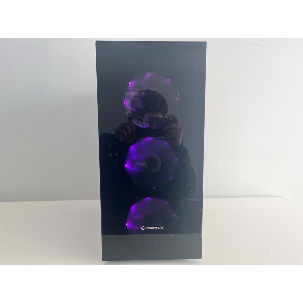 İ3 9100 Gt-740 4Gb Gddr 5 Ekran Kartı 8Gb Ddr4 Ram 512Gb Sata Ssd 300W Everst Psu Rampage Gaming Kasa