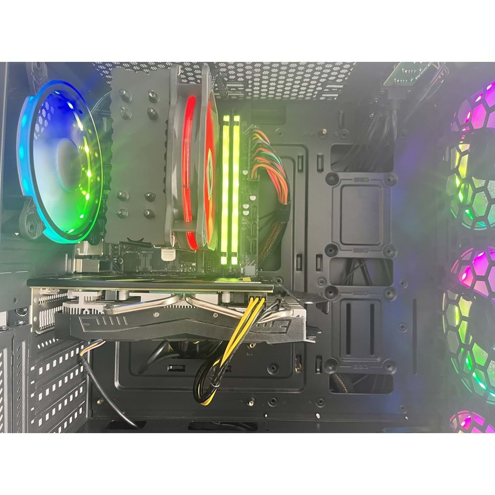 İ5 11400F RX580 8Gb Gddr5 Ekran Kartı H510 Anakart 512Gb M2 Ssd 16Gb Ddr4 Ram 600W Psu Rampage Gaming Kasa