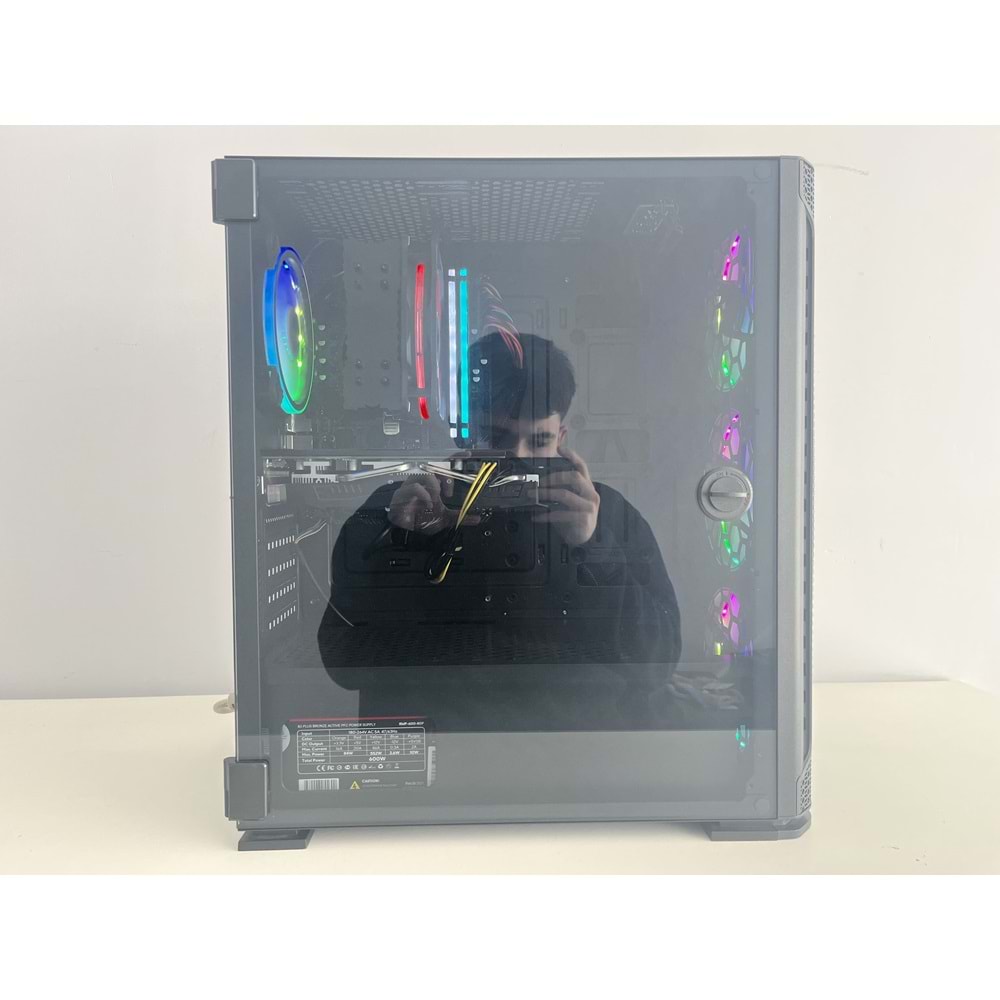 İ5 11400F RX580 8Gb Gddr5 Ekran Kartı H510 Anakart 512Gb M2 Ssd 16Gb Ddr4 Ram 600W Psu Rampage Gaming Kasa