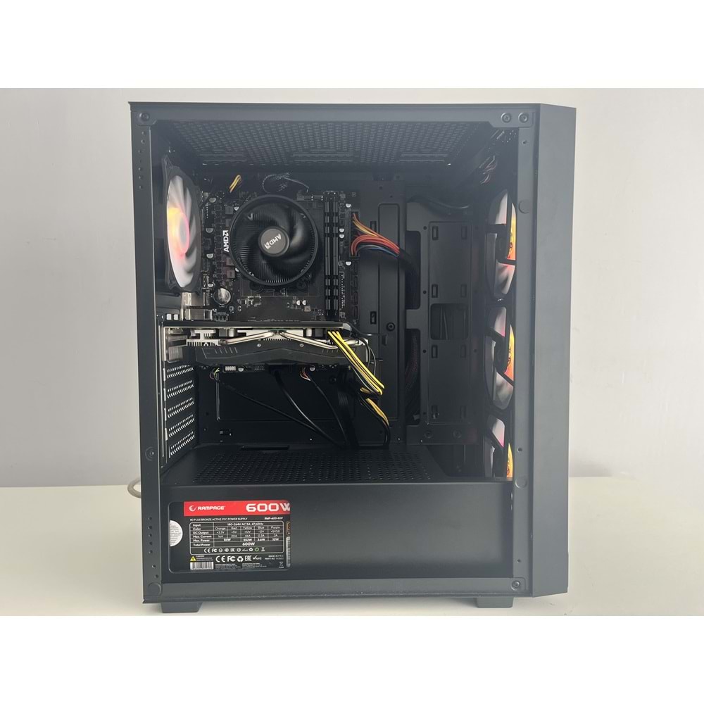 Ryzen 5 5500 32Gb Ram Rx580 Ekran Kartı Gddr5 512Gb M2 Ssd A320 Turbox Anakart 600W Psu Rgb Gaming Kasa (2 Yıl Garanti)