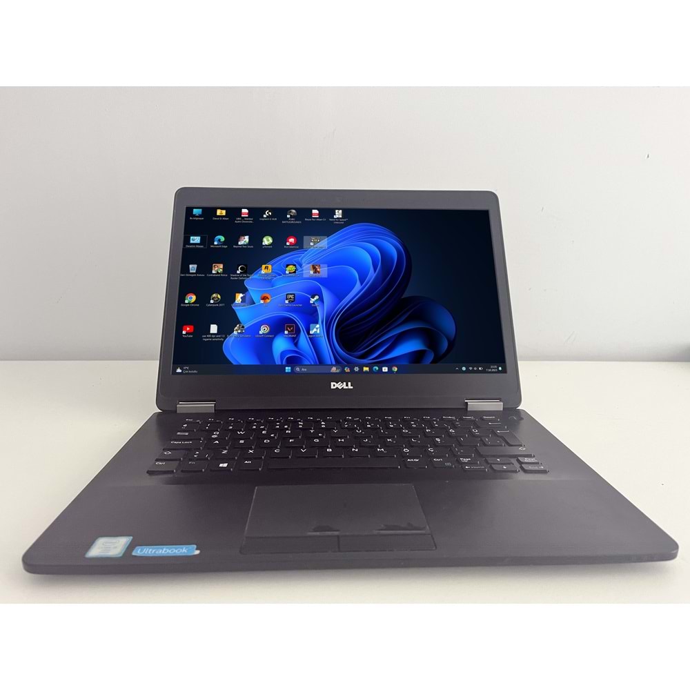 Dell Latitude E7470 İ5 6300u Turbo: 3.0Ghz 8Gb Ram 256Gb Nvme Ssd 14