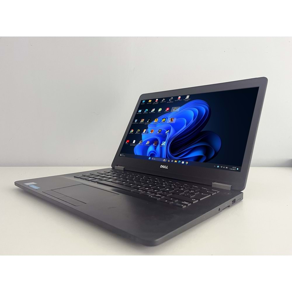 Dell Latitude E7470 İ5 6300u Turbo: 3.0Ghz 8Gb Ram 256Gb Nvme Ssd 14