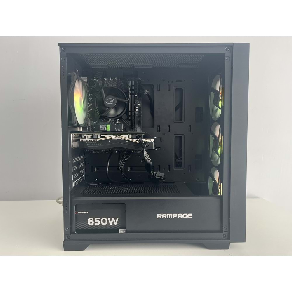 İ5 11400f 16Gb Ram Rx580 Ekran Kartı Gddr5 500Gb M2 Ssd Turbox H510 650W Psu Rgb Gaming Kasa (2 Yıl Garanti)