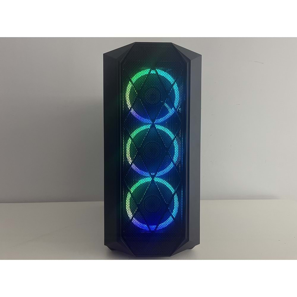 İ5-13400 Turbo: 4.60Ghz RX580 Gddr5 8Gb Ekran Kartı 16Gb Ddr4 Ram Wd Green 512Gb NVMe Ssd H610ME Anakart Rampage 650W Psu Lunatıc Gaming Kasa