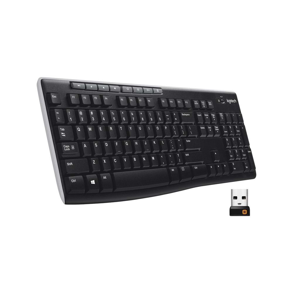 Logitech K270 Tam Boyutlu Kablosuz Türkçe Klavye - Siyah