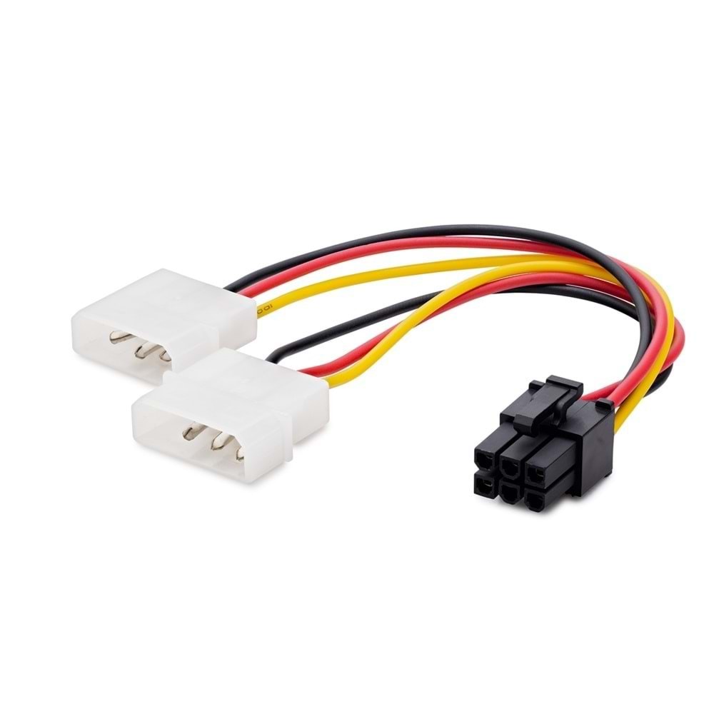 HADRON HDX5520(HR4536) EKRAN KARTI KABLOSU POŞETLİ 2*4PIN TO 6PIN 12V