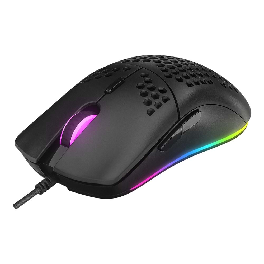 Rampage KB-R310 BROKER V2 Siyah Usb Gökkuşağı Zemin Aydınlatmalı 12800 DPI Oyuncu Klavye + Mouse Set