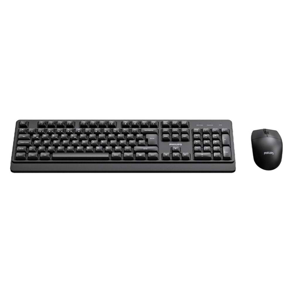 Philips SPT6347B Kablosuz Türkçe Q Klavye & Mouse Set Siyah