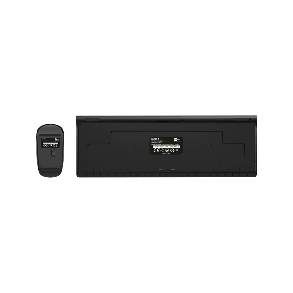 Lecoo KW203 Kablosuz Türkçe Q Klavye & Mouse Set Siyah