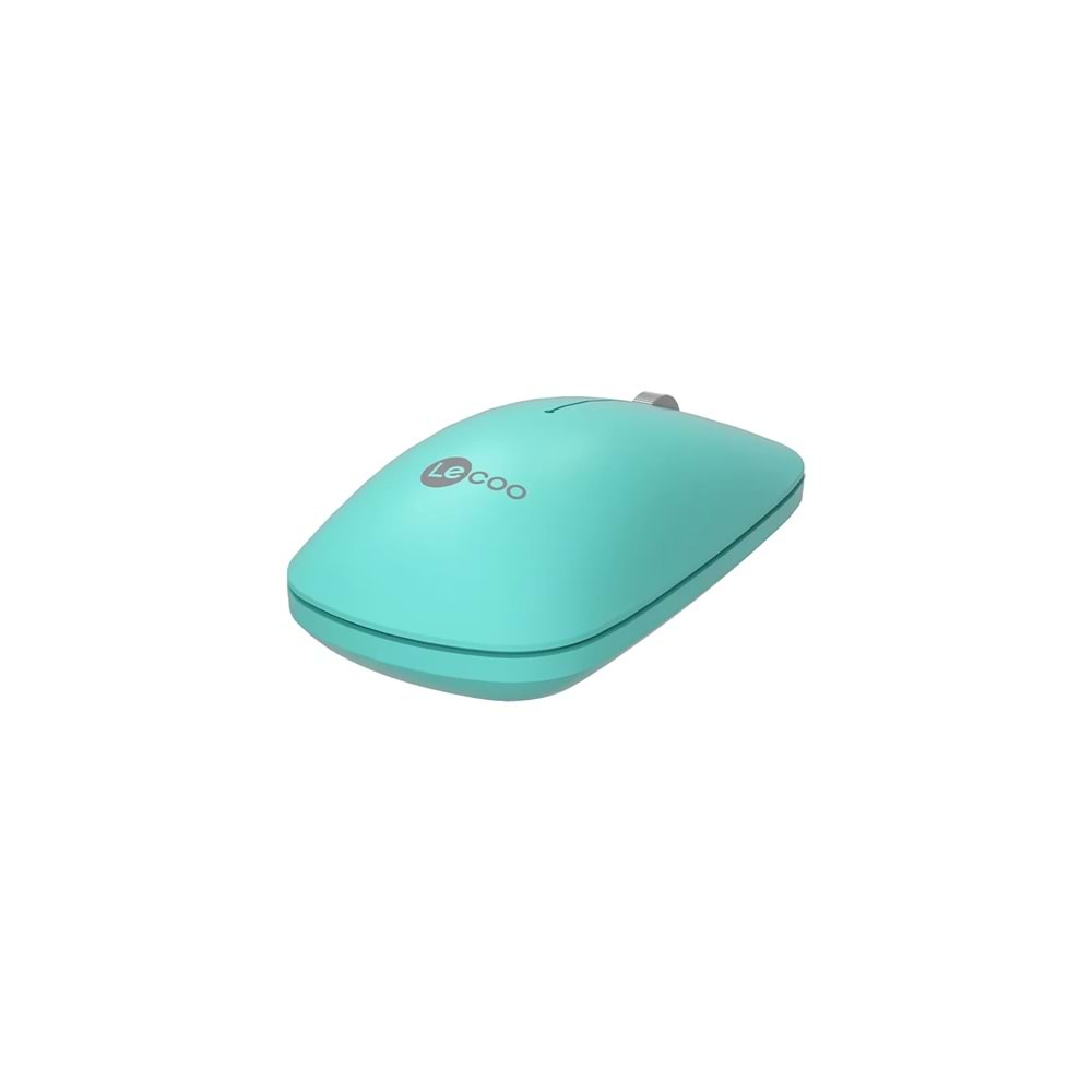 Lecoo WS214 Kablosuz 1200DPI 3 Tuşlu Optik Mouse Turkuaz